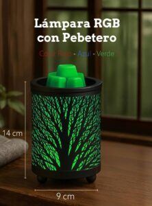 Lampara pebetero para wax melt RGB