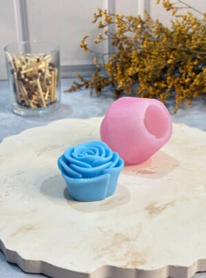 Molde rosa pequeña para velas