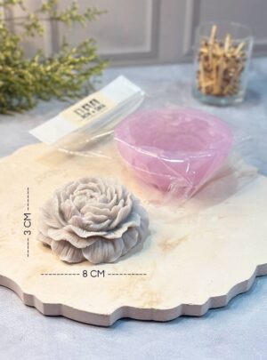 Molde flor peonia para velas