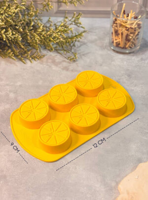 Molde bandeja de naranja cortada