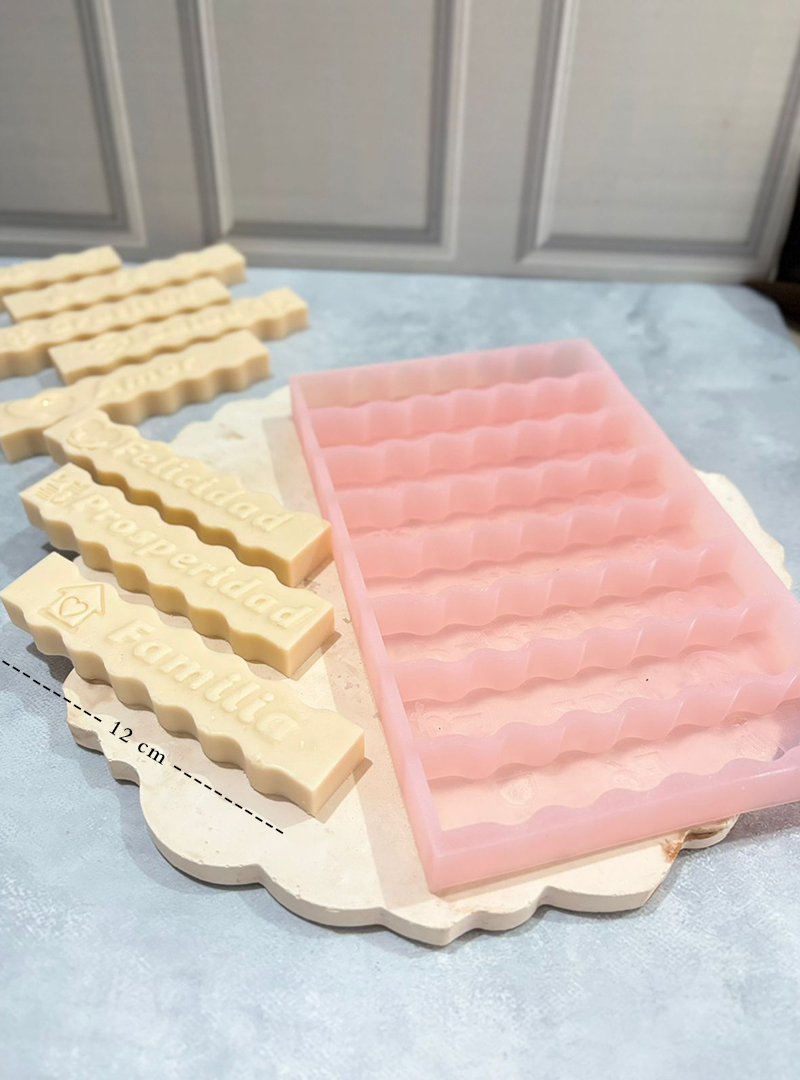 Molde 8 desesos de navidad curvo