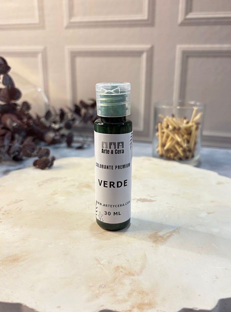 Colorante verde para velas y jabones premium