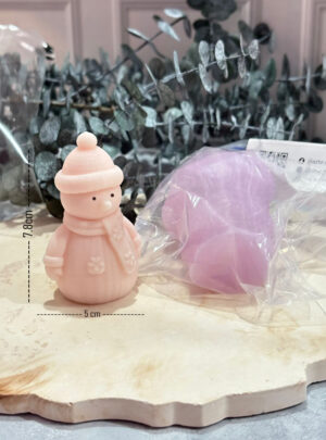 Molde muñeco de nieve arte y cera