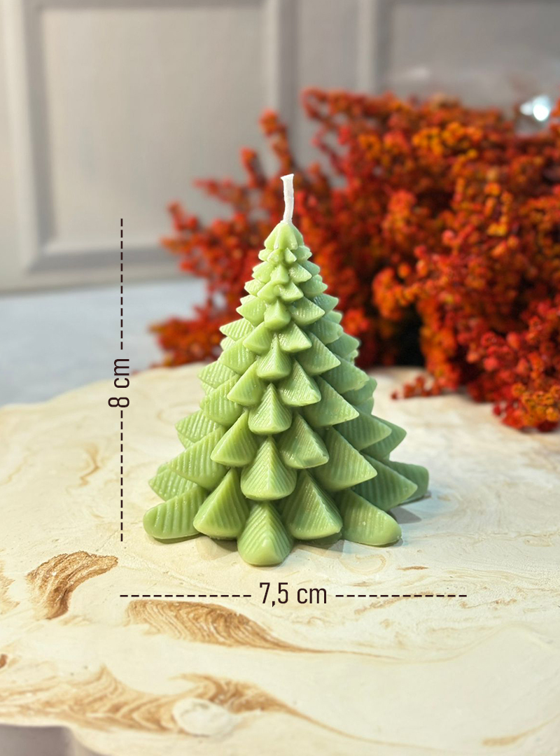 🎄 Molde Pino Navideño en Silicona – Grado Alimenticio A5 – Arte y Cera El Molde Pino Navideño de Arte y Cera está elaborado en silicona grado alimenticio A5, un material extra blando, flexible y de alta calidad que facilita un desmolde rápido y sin esfuerzo. Perfecto para crear velas, jabones o figuras en yeso con excelente definición y detalles limpios. Su suavidad permite trabajar con comodidad y obtener resultados profesionales en cada pieza. Ideal para tus proyectos artesanales y decorativos de temporada. ✨